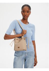 Pinko - PINKO Torebka Secchiello Mini PE 25 PLTT 104303 A29Q Beżowy. Kolor: beżowy. Materiał: skórzane #3