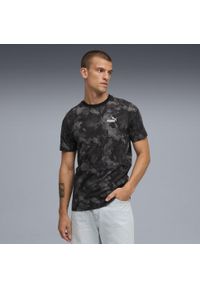 Puma - Męska koszulka Essentials Camo PUMA Black. Kolor: czarny. Sport: fitness