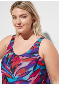 bonprix - Tankini (2 części). Kolor: niebieski. Wzór: nadruk. Styl: elegancki