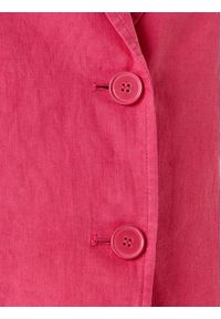United Colors of Benetton - United Colors Of Benetton Marynarka 2AGHDW00R Różowy Regular Fit. Kolor: różowy. Materiał: len