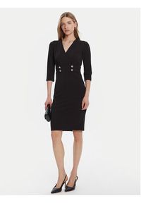 Rinascimento Sukienka koktajlowa CFC0126151003 Czarny Slim Fit. Kolor: czarny. Materiał: syntetyk. Styl: wizytowy #3