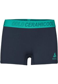 Spodenki tech. damskie Odlo Bottom Panty Ceramicool pro. Kolor: niebieski. Długość: krótkie
