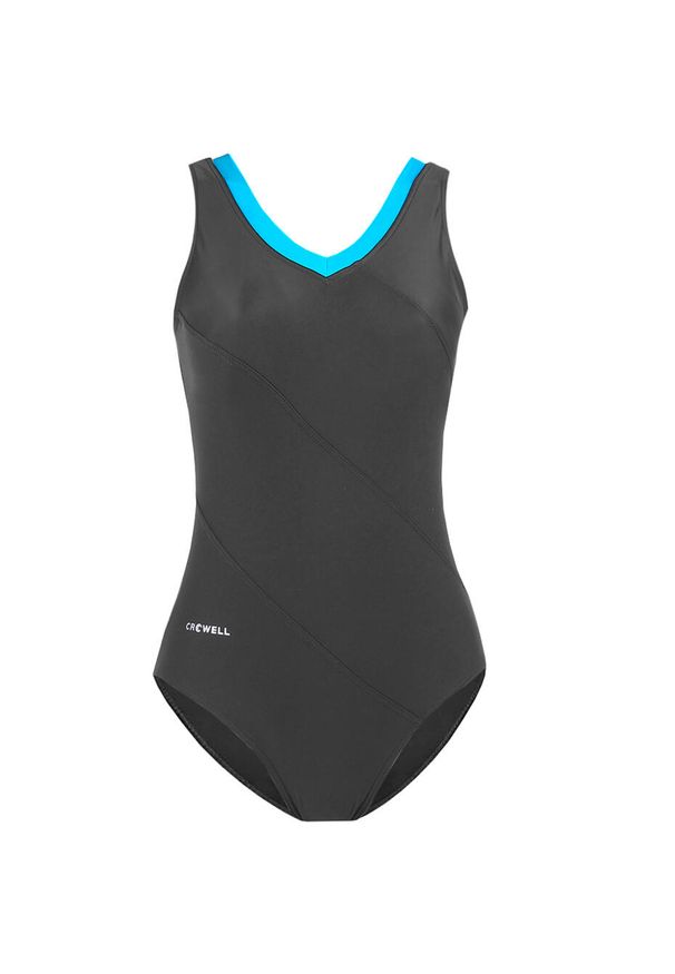 CROWELL - Kostium kąpielowy damski Crowell Angie. Kolor: szary, niebieski, wielokolorowy