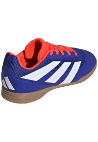 Adidas - Buty piłkarskie adidas Predator Club In Sala Jr IF6417 niebieskie. Zapięcie: sznurówki. Kolor: niebieski. Materiał: guma, syntetyk, zamsz. Szerokość cholewki: normalna. Sport: piłka nożna #7