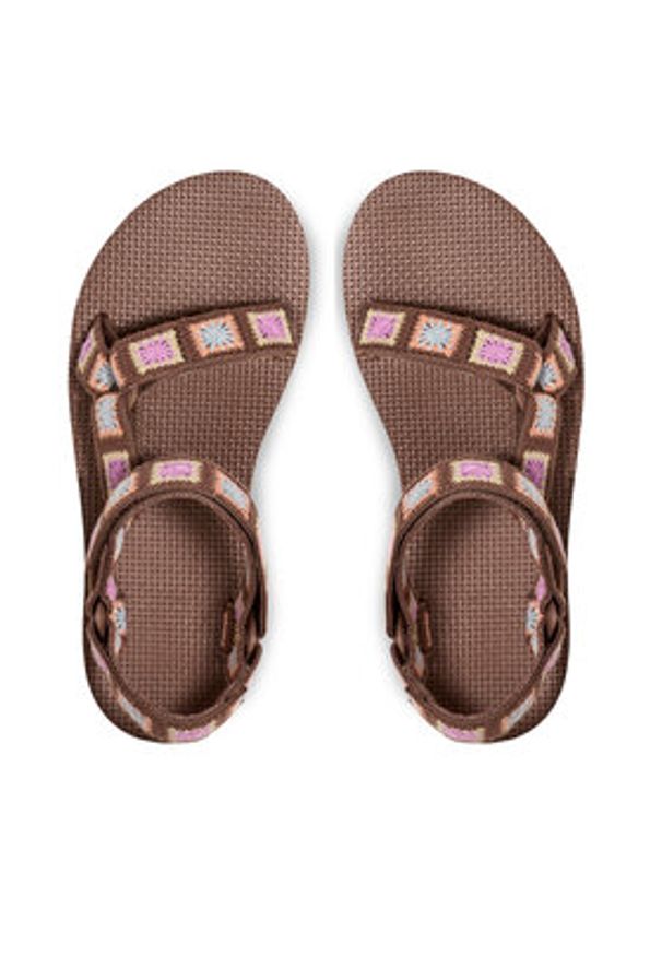 Teva Sandały Flatform Universal Crochet 1150210 Brązowy. Kolor: brązowy. Materiał: materiał