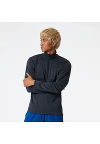 Bluza New Balance MT21088BK - czarna. Kolor: czarny. Materiał: materiał. Sport: fitness