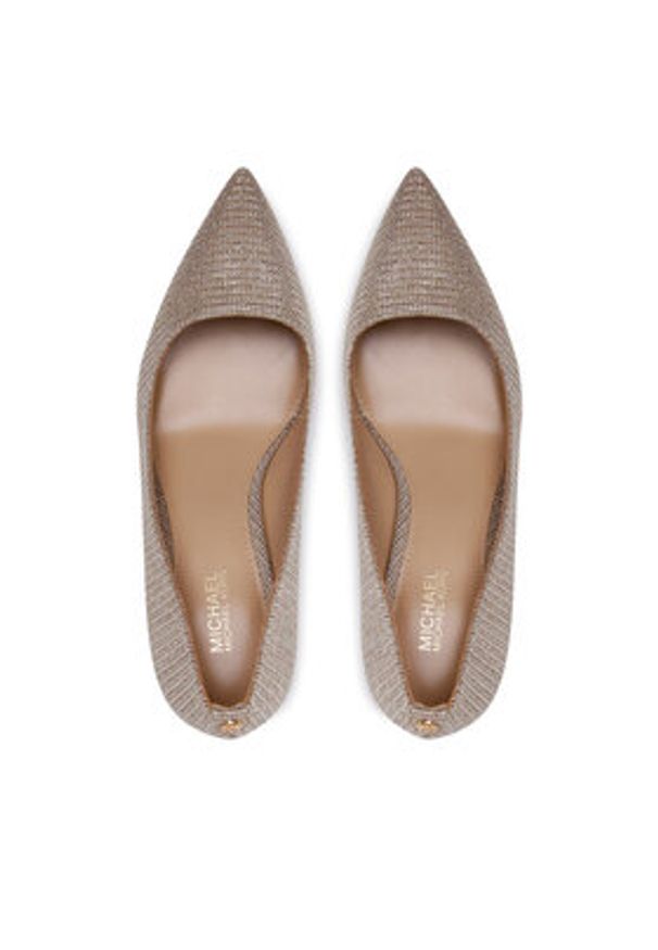 MICHAEL Michael Kors Szpilki Alina Flex Pump 40F2HNMP2D Złoty. Kolor: złoty. Materiał: materiał. Obcas: na szpilce