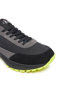 Calvin Klein Jeans Sneakersy Hike Runner Casual Ny-Su YM0YM01292 Czarny. Okazja: na co dzień. Kolor: czarny. Materiał: skóra