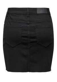 JDY Spódnica jeansowa 15316094 Czarny Regular Fit. Kolor: czarny. Materiał: bawełna, syntetyk #3