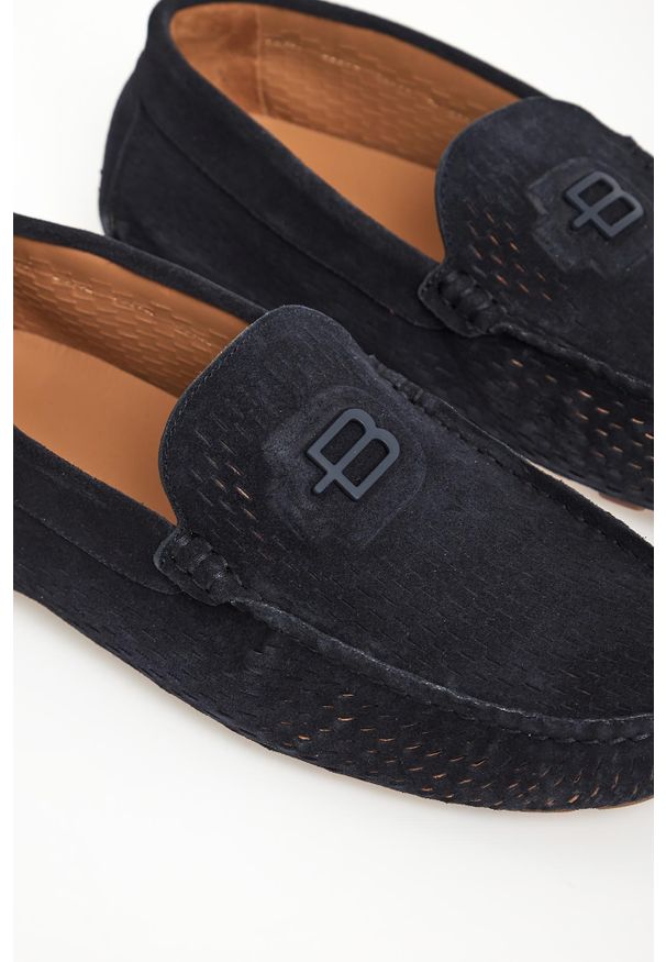 Baldinini - Loafersy męskie skórzane BALDININI. Materiał: skóra