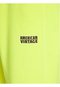 AMERICAN VINTAGE - American Vintage Spodnie dresowe Izubird IZU05AE24 Żółty Relaxed Fit. Kolor: żółty. Materiał: bawełna