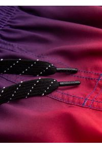 Ombre Clothing - Kąpielówki męskie efekt ombre - pomarańczowe V17 - Rozmiar: XL. Kolor: pomarańczowy. Materiał: poliester, materiał. Wzór: gładki