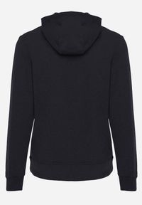 Born2be - Granatowa Bluza z Kapturem i Kieszenią Typu Kangur Aqialei. Okazja: na co dzień. Typ kołnierza: kaptur. Kolor: niebieski. Materiał: jeans, dresówka. Wzór: gładki. Styl: casual #6