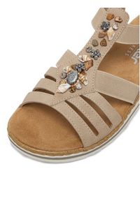 Rieker Sandały CEO-V0649-62 Beżowy. Kolor: beżowy. Materiał: skóra #8