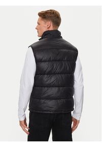 Karl Lagerfeld - KARL LAGERFELD Kamizelka Vest 505091 543590 Czarny Regular Fit. Typ kołnierza: dekolt w karo. Kolor: czarny. Materiał: syntetyk #3