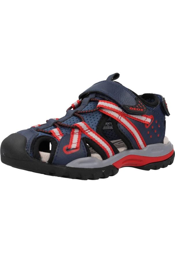 Geox - Sandały GEOX J BOREALIS BOY B Niebieski. Kolor: niebieski. Materiał: syntetyk, tkanina. Sezon: lato