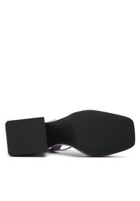Pinko - PINKO Sandały Fantine Wedge PE 23 BLKS1 100655 A0N9 Fioletowy. Kolor: fioletowy. Materiał: skóra #3