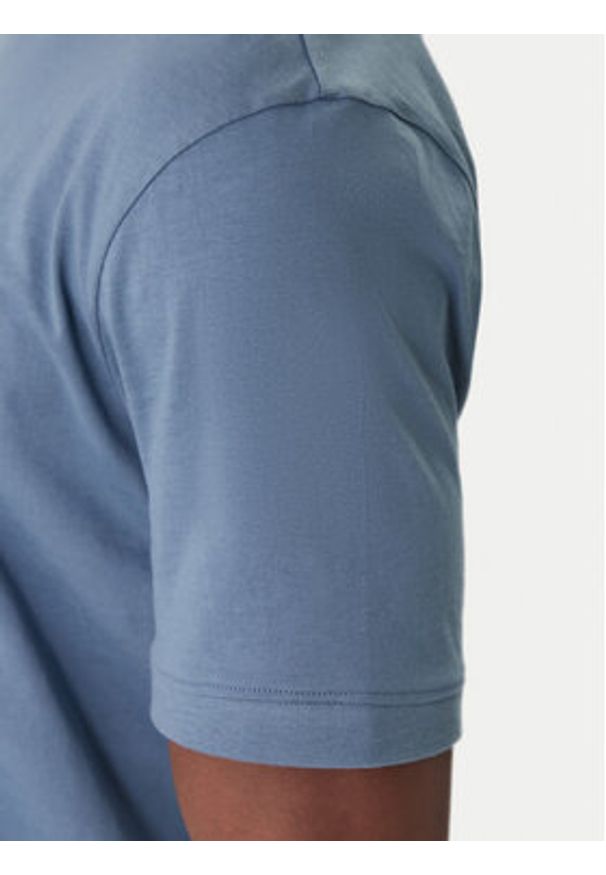 Hugo - HUGO T-Shirt Diragolino 50447978 Niebieski Regular Fit. Kolor: niebieski. Materiał: bawełna
