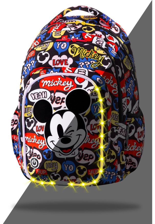 Coolpack Plecak szkolny Spark Led 26L Mickey Mouse (B45300). Wzór: motyw z bajki