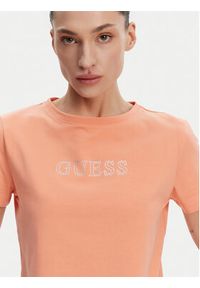 Guess T-Shirt V3BI11 J1314 Pomarańczowy Regular Fit. Kolor: pomarańczowy. Materiał: bawełna #4