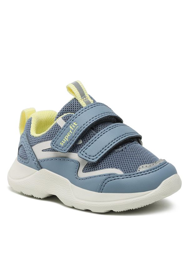 Sneakersy Superfit 1-006206-8010 M Blau/Gelb. Kolor: niebieski. Materiał: materiał
