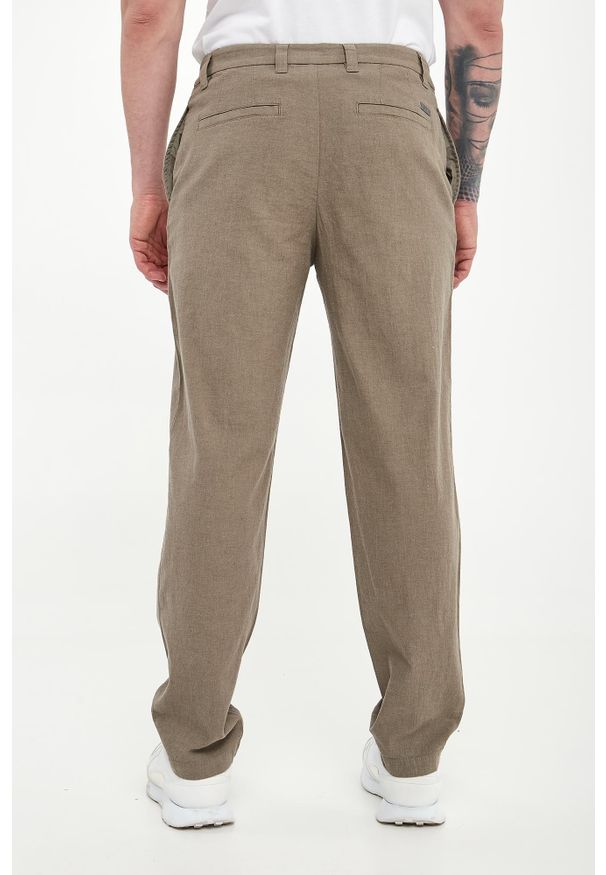 Armani Exchange - Spodnie męskie z lnem ARMANI EXCHANGE. Materiał: len