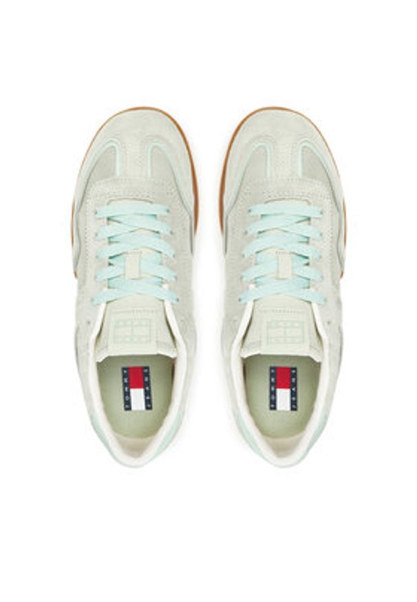 Tommy Jeans Sneakersy The Greenwich EN0EN02806 Zielony. Kolor: zielony. Materiał: skóra, zamsz