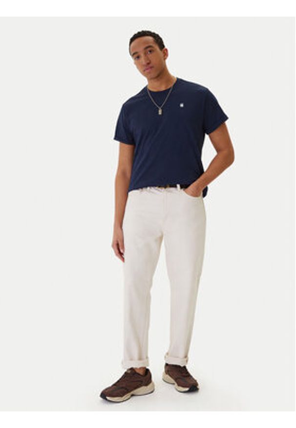 G-Star RAW - G-Star Raw T-Shirt Lash R T D16396-2653-B111 Granatowy Regular Fit. Kolor: niebieski. Materiał: bawełna