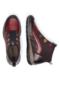 Rieker Botki N3277-25 Brązowy. Kolor: brązowy. Materiał: materiał #2