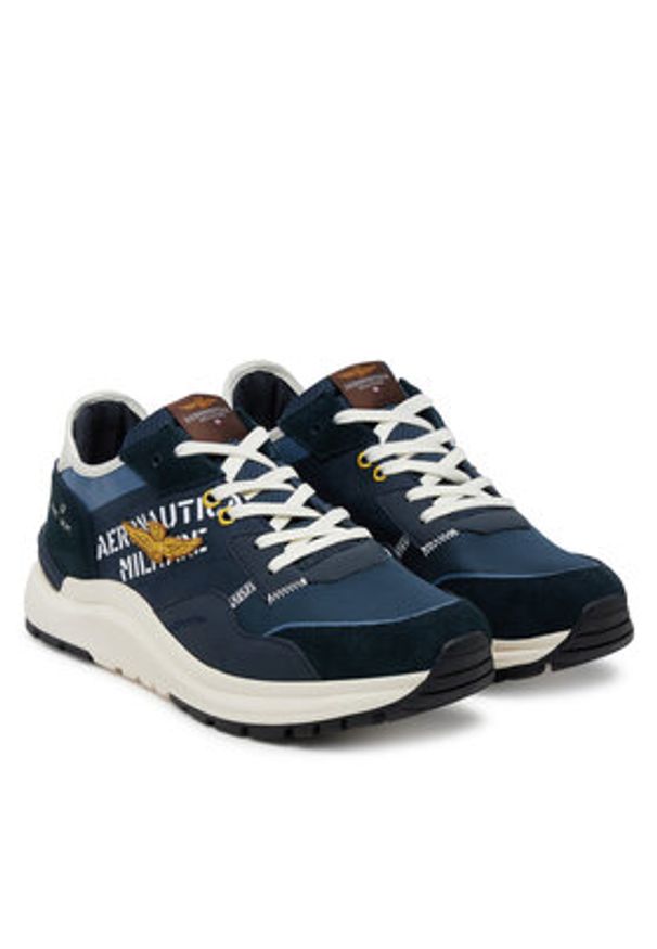 Aeronautica Militare Sneakersy 251SC286CT3543 Granatowy. Kolor: niebieski. Materiał: zamsz, skóra