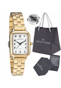 Zegarek Jordan Kerr Zegarek damski SILIA złoty z cyframi. Kolor: złoty #1