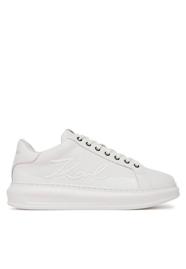 Karl Lagerfeld - KARL LAGERFELD Sneakersy KL52548F Biały. Kolor: biały. Materiał: skóra