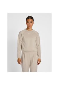 Damska krótka bluza Hummel MT Kalu. Kolor: szary. Materiał: materiał. Długość rękawa: raglanowy rękaw. Długość: krótkie. Sport: fitness #1