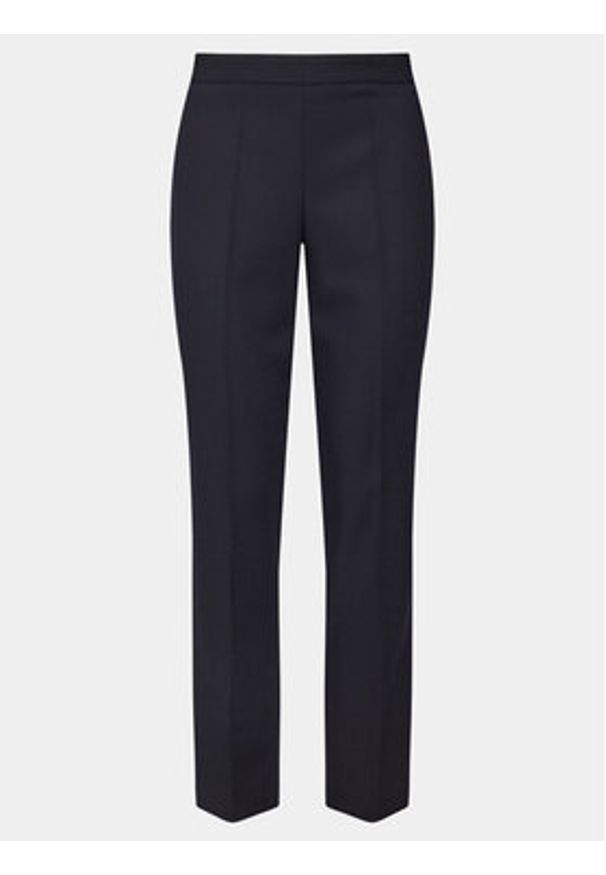 BOSS - Boss Chinosy Tiluna 50514091 Granatowy Regular Fit. Kolor: niebieski. Materiał: wełna, syntetyk