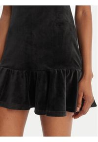 Juicy Couture Sukienka codzienna Ruffle JCWED126311 Czarny Slim Fit. Okazja: na co dzień. Kolor: czarny. Materiał: welur. Typ sukienki: proste. Styl: casual #3