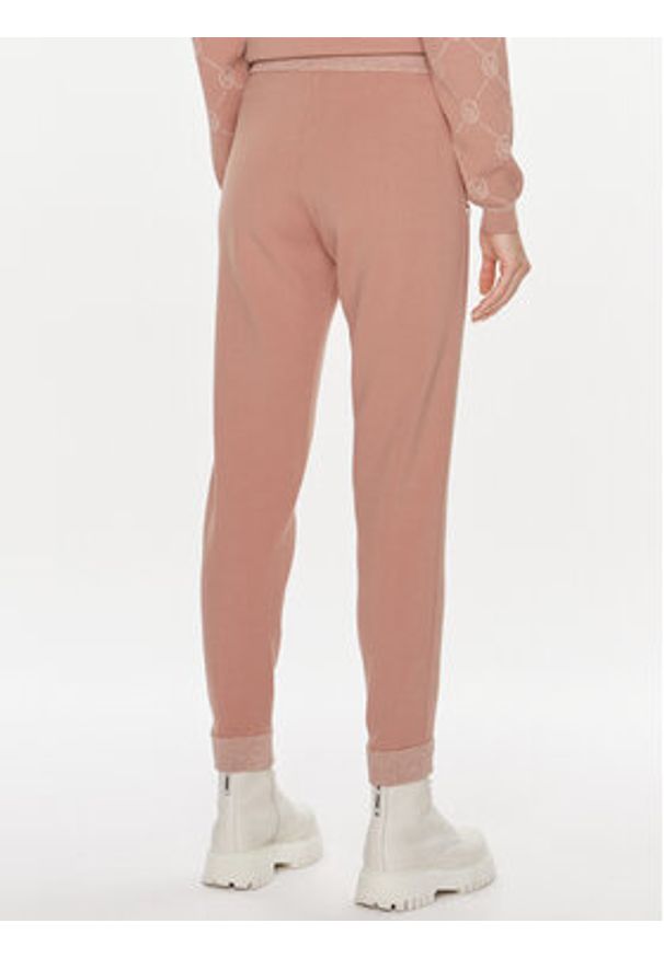 Liu Jo Sport Spodnie materiałowe TF3207 MA63L Różowy Slim Fit. Kolor: różowy. Materiał: wiskoza. Styl: sportowy