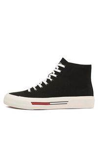 Tommy Jeans Sneakersy Mid Canvas Color EM0EM01157 Czarny. Kolor: czarny. Materiał: materiał
