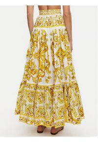 DOLCE & GABBANA - Dolce&Gabbana Spódnica maxi F4CX0T HH5A5 Żółty Regular Fit. Kolor: żółty. Materiał: bawełna #4