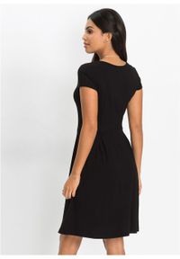 Sukienka z dżerseju bonprix czarny. Kolor: czarny. Materiał: jersey. Sezon: lato #3
