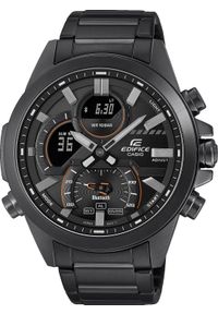 Zegarek sportowy EDIFICE Casio Edifice ECB-30DC-1AEF BLUETOOTH100m czarny. Kolor: czarny. Styl: sportowy