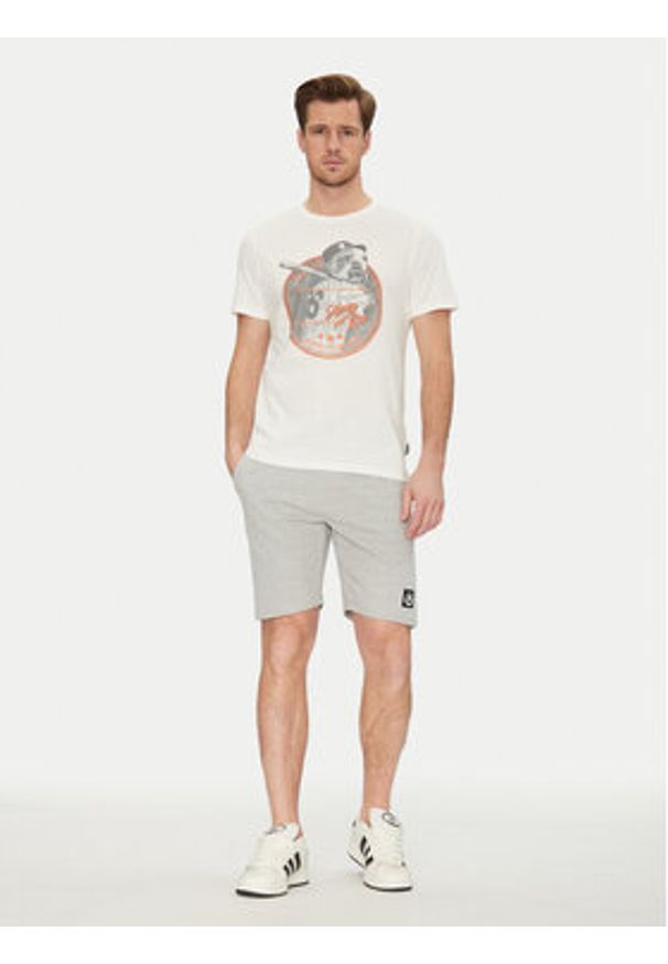 Blend Szorty sportowe 20718064 Szary Regular Fit. Kolor: szary. Materiał: bawełna. Styl: sportowy