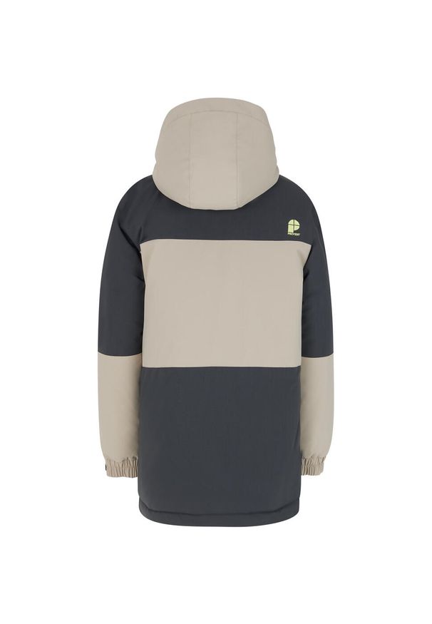 Protest - Kurtka narciarska/snowboardowa z kapturem zapinana na zamek Junior PROTEST. Typ kołnierza: kaptur. Kolor: wielokolorowy, szary, beżowy. Sezon: zima. Sport: snowboard, narciarstwo