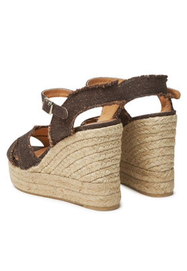 Castañer Espadryle Bromelia/8Ed/032 022360 Brązowy. Kolor: brązowy. Materiał: materiał