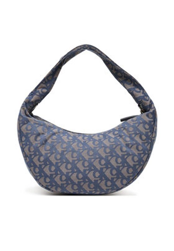 Calvin Klein Torebka Ckj Monogram Pinched Medium Shou LV04F3206G Niebieski. Kolor: niebieski