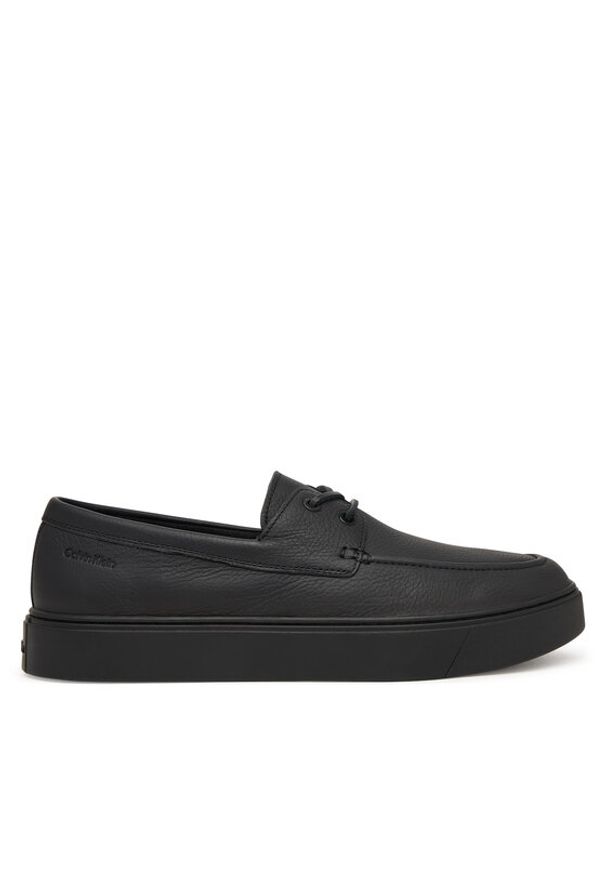 Calvin Klein Półbuty Hybrid Clean Boat Shoe Lth HM0HM02233 Czarny. Kolor: czarny. Materiał: skóra
