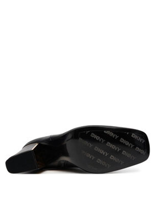 DKNY Kozaki K3544857 Czarny. Kolor: czarny. Materiał: skóra