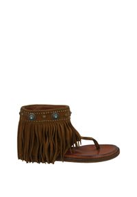 Venezia - SANDAŁY BOHO Z CHOLEWKĄ GIPSY07 CAM CUOI. Materiał: skóra, syntetyk, zamsz. Obcas: na obcasie. Styl: boho. Wysokość obcasa: średni #1