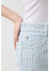 Miss Sixty spódnica kolor niebieski mini prosta. Okazja: na co dzień. Kolor: niebieski. Styl: casual #3