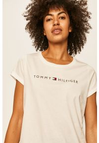 TOMMY HILFIGER - Tommy Hilfiger - T-shirt. Okazja: na co dzień. Kolor: biały. Materiał: bawełna, dzianina. Wzór: nadruk. Styl: casual #2