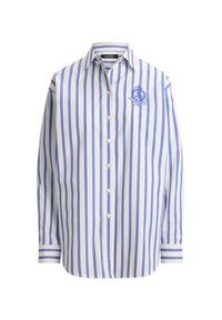 Lauren Ralph Lauren - LAUREN RALPH LAUREN Koszula 200P08746001 Niebieski Relaxed Fit. Kolor: niebieski. Materiał: bawełna #5